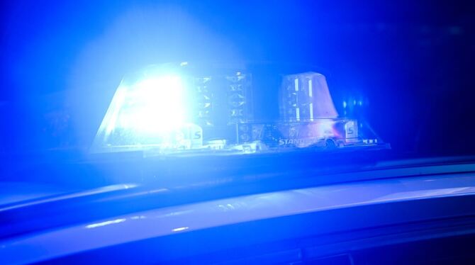 Blaulicht auf Polizeiauto