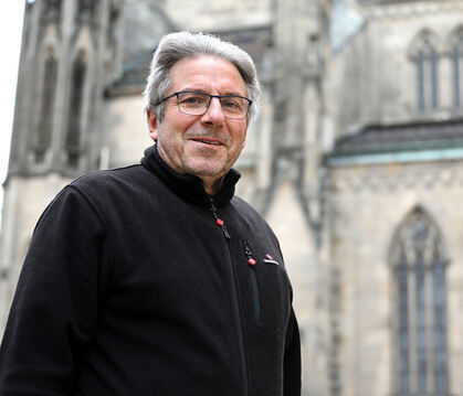 Geht nach 22 Jahren als Mesner der Marienkirche in den Ruhestand: Götz Wellhäuser-Frank.
