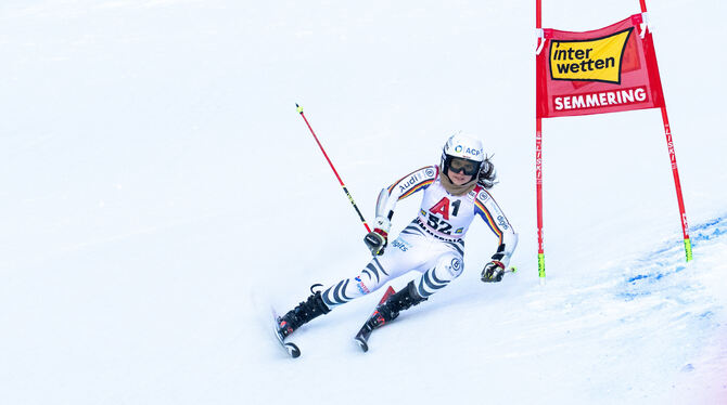 Jana Fritz wird 24. beim Riesenslalom-Weltcup in Semmering.