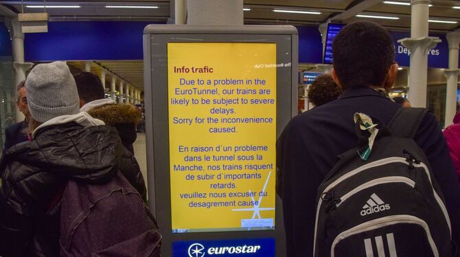 Zugverkehr am Ärmelkanal gestört