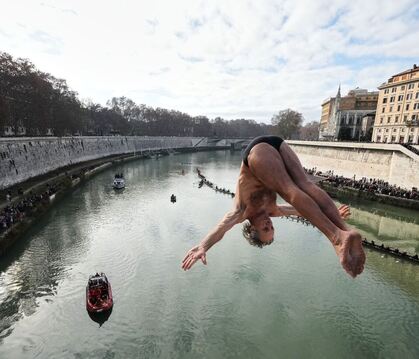 Neujahrstauchgang in Rom