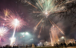 Happy New Year: Silvester vorm Tübinger Tor.