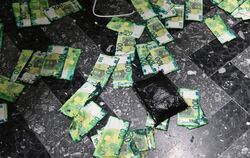 Gesprengter Geldautomat