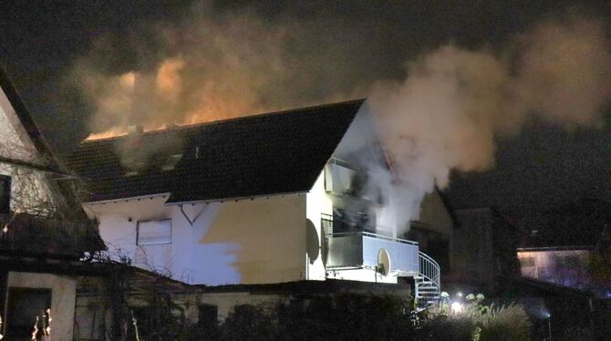 Brand in Einfamilienhaus