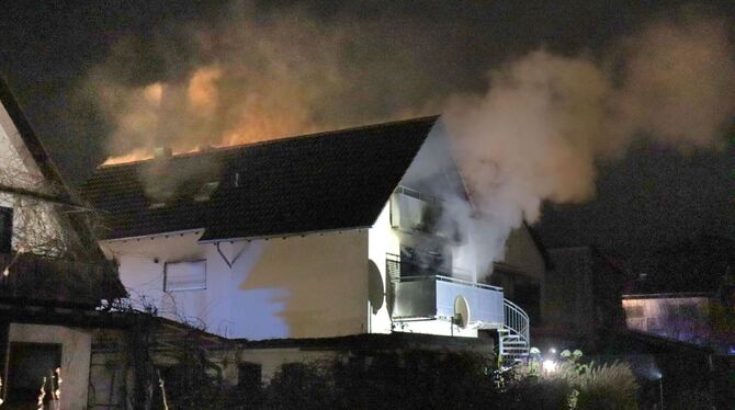Brand in Einfamilienhaus