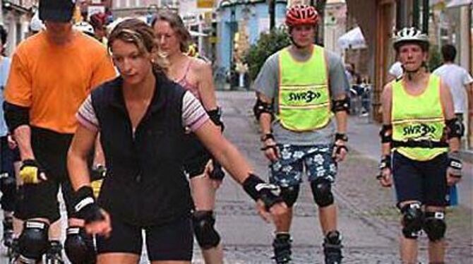 750 Skater waren am Montag bei der Reutlinger Inlinenight dabei - der einzigen in diesem Jahr. Wird es die letzte sein?
FOTO: TRINKHAUS