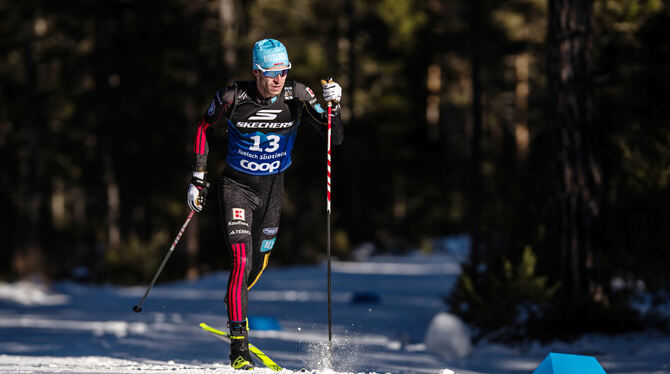 Florian Notz läuft eine starke letzte Etappe.