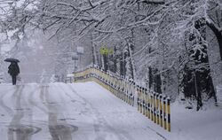 Winterwetter in Serbien