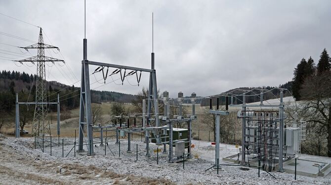 Das Umspannwerk bei Offenhausen ist bereits fertiggestellt.  FOTO: LENK