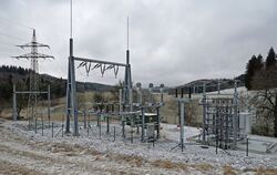 Das Umspannwerk bei Offenhausen ist bereits fertiggestellt.  FOTO: LENK