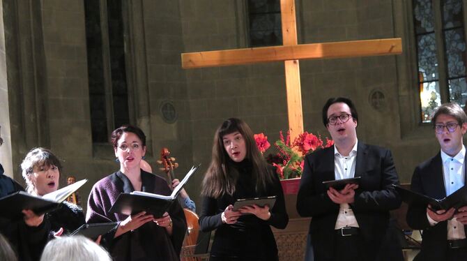 Das Ensemble Gradus Ad Parnassum bot in der Tübinger Jakobuskirche die Weihnachtsgeschichte in vielschichtiger musikalischer For