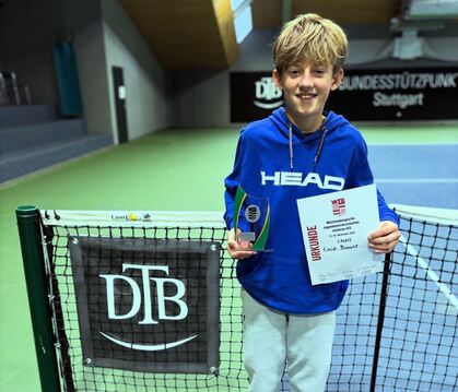 Luiz Bauer ist die neue Nummer 1 in Deutschland bei den U 12-Junioren.