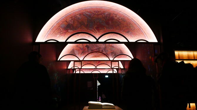 Book of Kells Expierience Dublin Immersive Präsentation des »Book of Kells«.