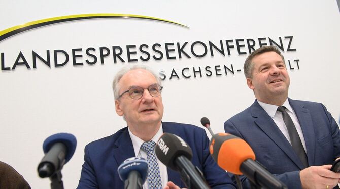 Kabinetts-Pressekonferenz in Sachsen-Anhalt