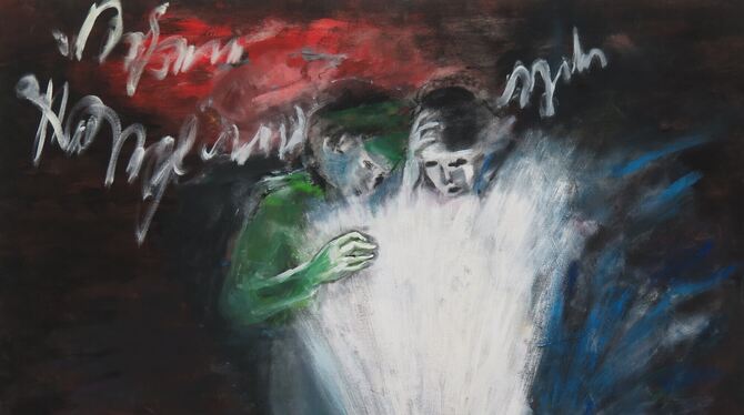 Kunst, Kirsten von Zech-Burkersroda, Enigma Kirsten von Zech-Burkersroda: »Enigma« (Tempera auf Leinwand).