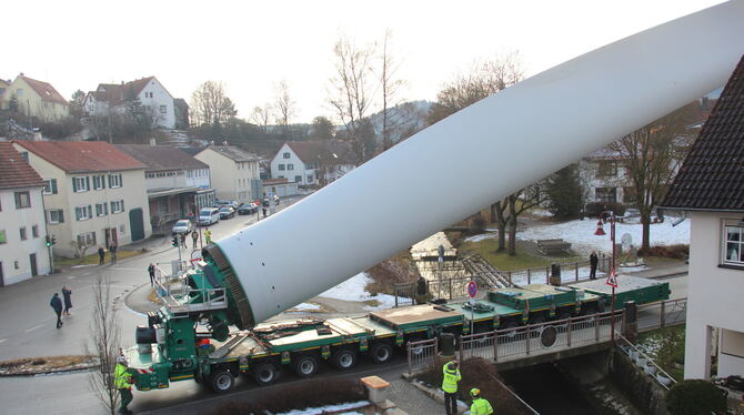 alb windräder In Gomadingen wird's nochmal eng.