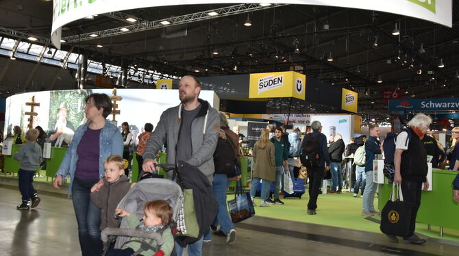 Seit zehn Jahren  unter dem grün-weißen Band: Die Schwäbische Alb in Halle 6.