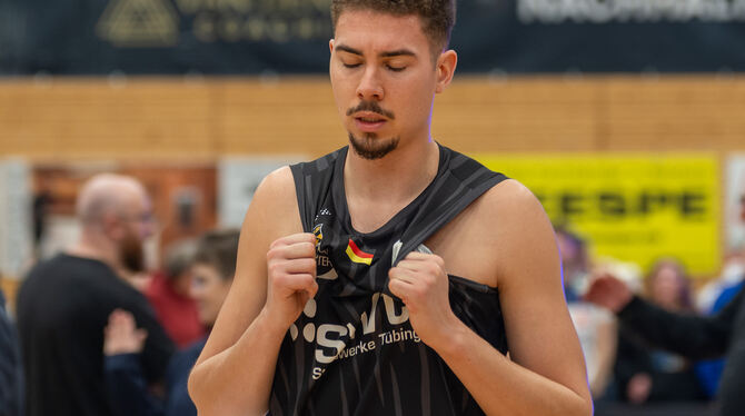 17.01.2026, 18. Spieltag, 2. Basketballbundesliga, Arena, Ballsport, Barmer, Basketball, Bild, Einzelaufnahme, Emotionen, GER, H Konsterniert: Felix Edwardsson nach der Tübinger Klatsche in Bochum.