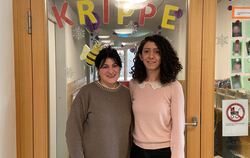 Die Erzieherinnen Nana Chkhaidze (links) und Inci Beyza Yürekli arbeiten nach ihrer Teilnahme am Kita-Lingua-Programm in Tübinge