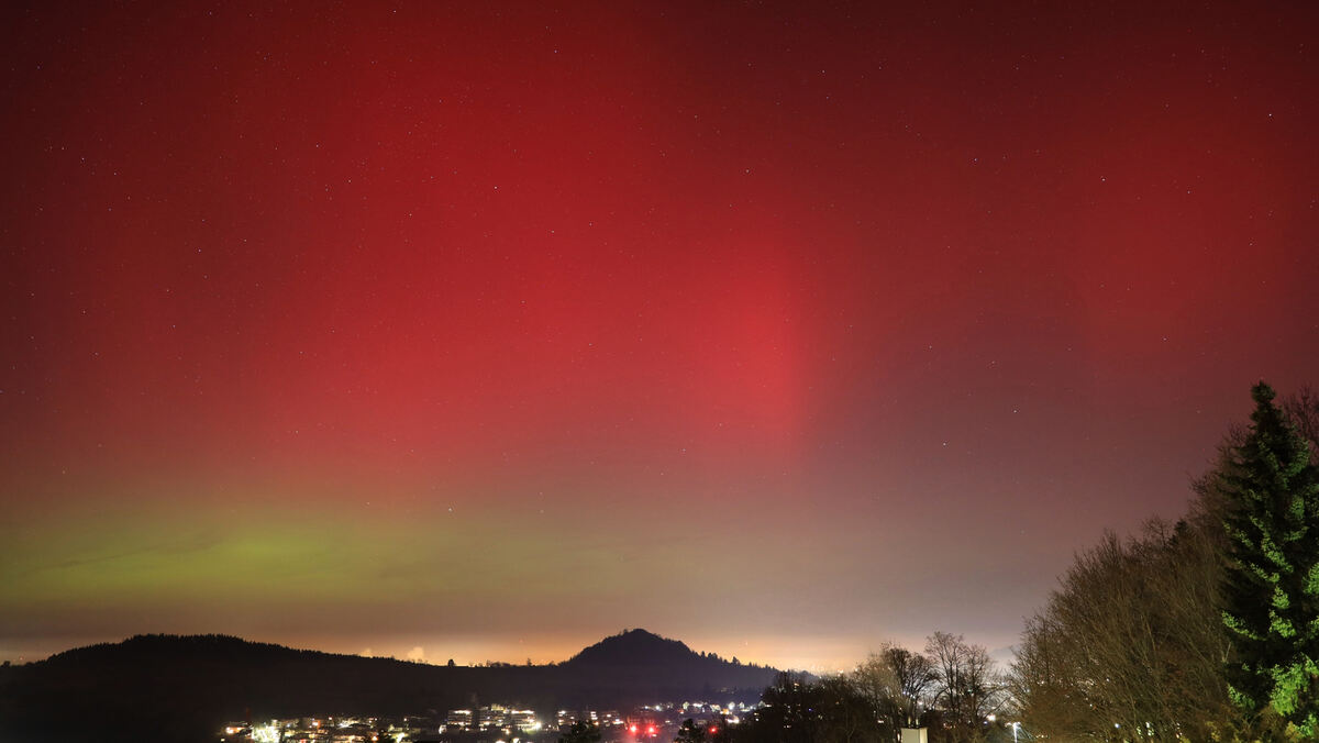 408 Polarlichter über Pfullingen © Steffen Burgemeister 19.-20.01.2026