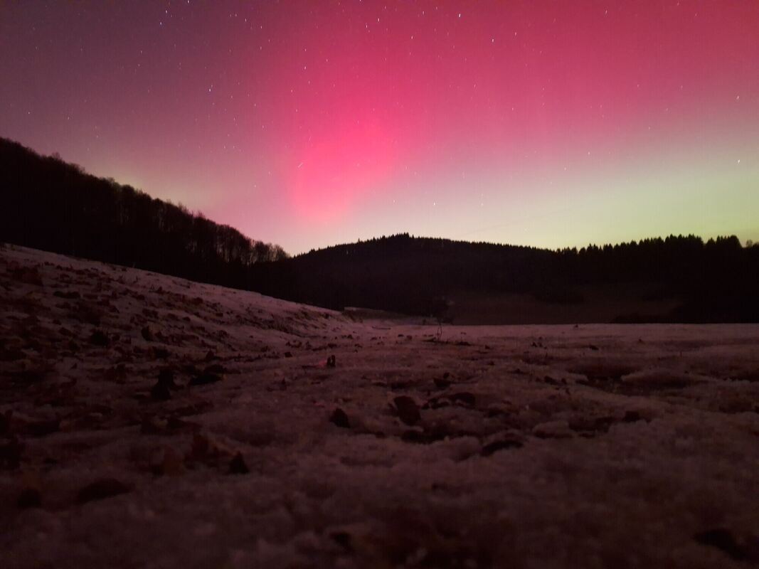 Polarlichter über Münsingen-Dottingen
