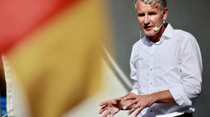 Ist vom Verfassungsschutz als gesichert rechtsextrem eingestuft: der Thüringer AfD-Landtagsabgeordnete Björn Höcke.