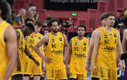 Frust nach Spielende bei den Profis der Tigers Tübingen.