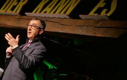 Cem Özdemir sprach am vergangenen Freitag in der Metzinger Festkelter.