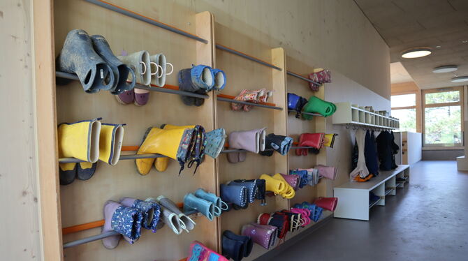 Der Eingangsbereich des Kindergartens St. Raphael.