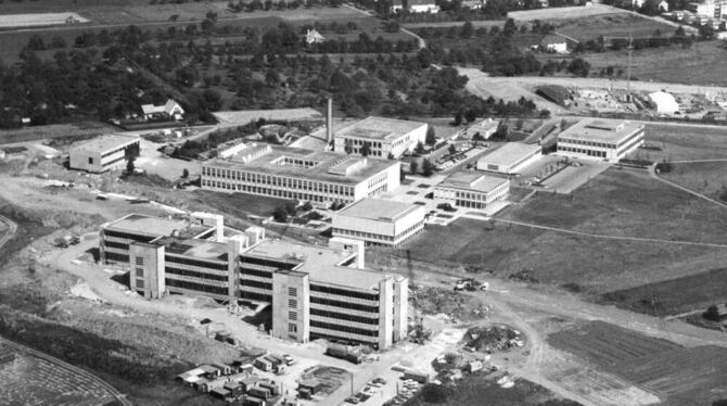 Die Pädagogische Hochschule im Hohbuch – hier eine Luftaufnahme aus den 1970er-Jahren – wuchs und gedieh. ARCHIVFOTO