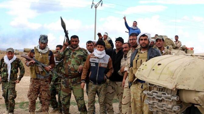 Der Druck der irakischen Armee auf die IS-Terroristen nimmt zu. Foto: str