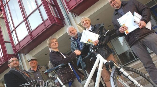 Frank Riedel, Dieter Ramminger, Elke Haubold-Schüle, Kurt Drechsler und Thomas Lusch vom Zukunftsteam (von links) haben die Erge