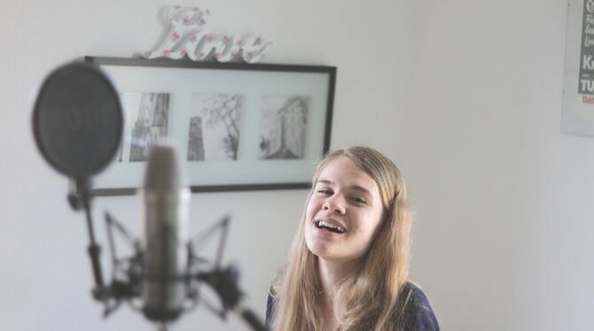 Starke Stimme, starke Persönlichkeit: Mirja Danielle Maier aus Grafenberg ist beim School-Jam-Wettbewerb schon ganz weit nach vo