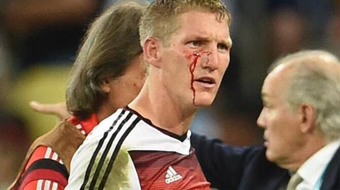 Bastian Schweinsteiger hat im WM-Finale alles gegeben. Foto: Thomas Eisenhuth