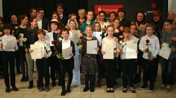 Die jungen Preisträger begeisterten das Publikum. FOTO: SPIESS