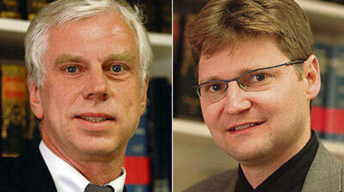 GEA-Chefredakteur Hartmut Troebs (49, links). GEA-Chefredakteur Christoph Irion (41, rechts).
GEA-FOTOS: PACHER