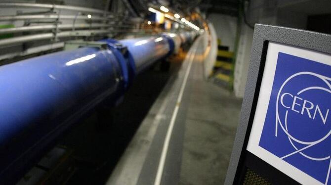 Die »Weltmaschine«: Der Teilchenbeschleuniger Large Hadron Collider im Kernforschungszentrum Cern bei Genf. Foto: Martial Tre