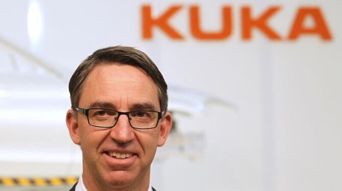 Till Reuter ist Vorstandsvorsitzender der KUKA AG. Foto: Karl-Josef Hildenbrand