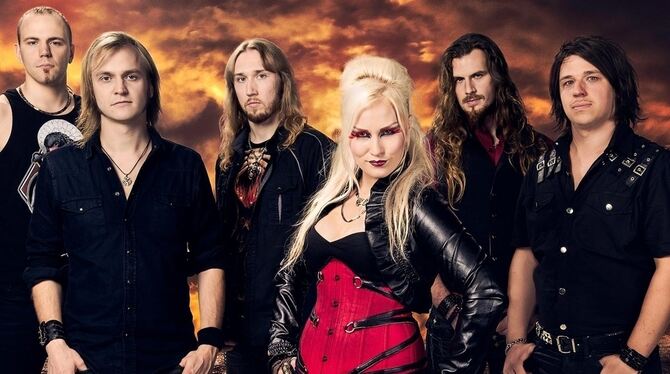 Die Band Battle Beast aus Finnland hat in der Eishalle einen Auftritt. FOTO: PR