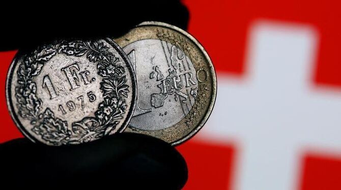 Euro und Schweizer Franken.