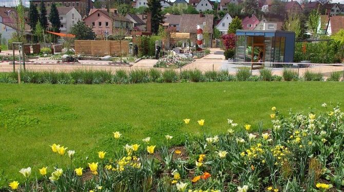 Impressionen von der Gartenschau »Enzgärten« in Mühlacker: Blick auf die Schau- und Themengärten. FOTO: GISEL