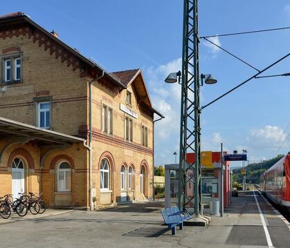 Der Betzingen Bahnhof.