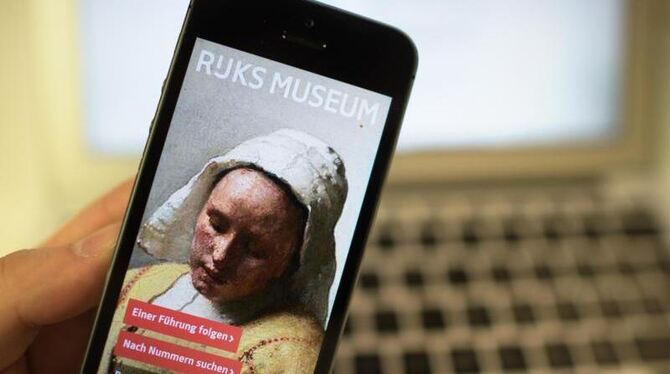 Die Startseite der App des Rijksmuseum Amsterdam. Foto: Matthias Balk