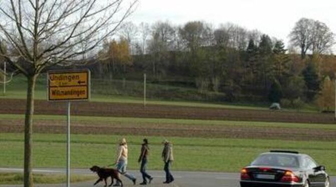 &raquo;Betburg&laquo; heißt der Hügel im Hintergrund nahe Willmandingen. Dort finden sich aber keine Ruinen eines Rittersitzes,
