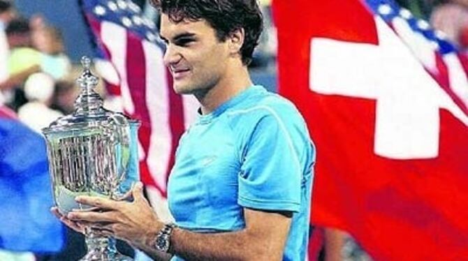Der Dominator: Roger Federer gewann die US Open zum dritten Mal in Folge. 
FOTO: AP