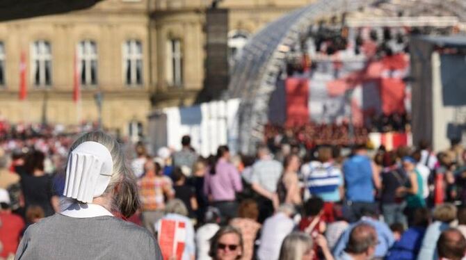 Eröffnungsgottesdienst während des Kirchentags 2015. Foto: Patrick Seeger