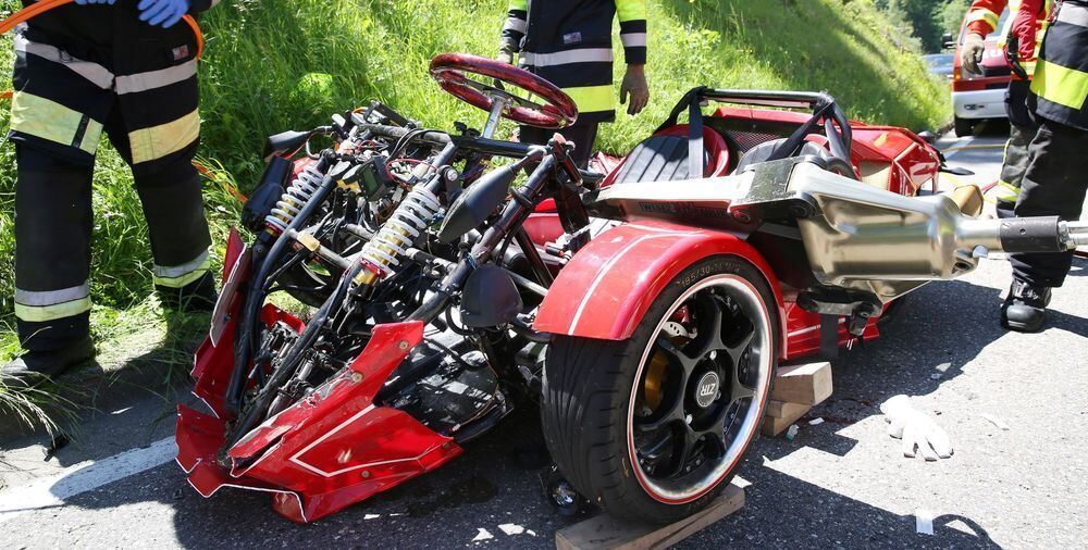 Unfall mit Dreirad-Motorrad im Lautertal