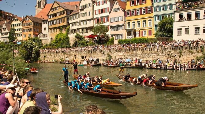 Stocherkahnrennen Tübingen 2015