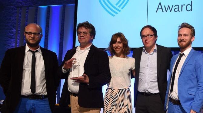 Das Correctiv-Team bekam einen Grimme Online Award in der Kategorie »Information«. Foto: Henning Kaiser