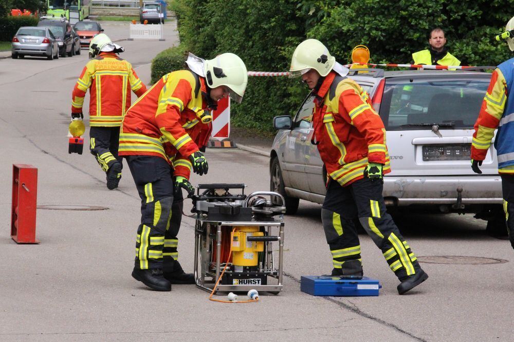 Abnahme Leistungsabzeichen Feuerwehr Münsingen 2015